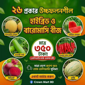 ২৬ প্রকার সবজির বীজ